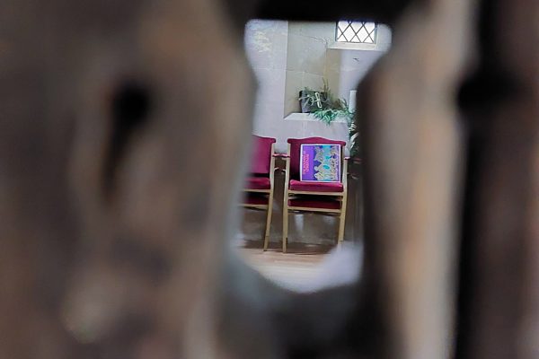 Through the keyhole at East Lydford Church - March 2023